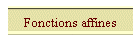Fonctions affines