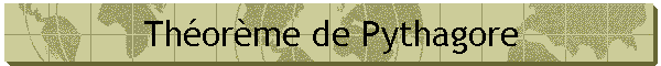 Thorme de Pythagore